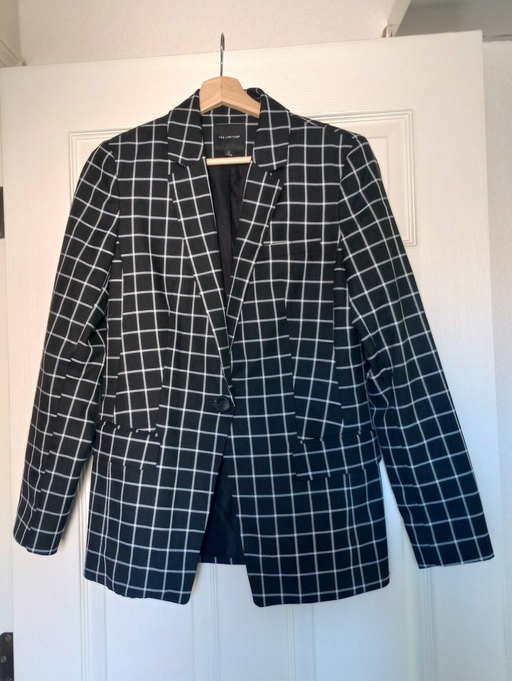 The Limited Windowpane Checked Blazer 6